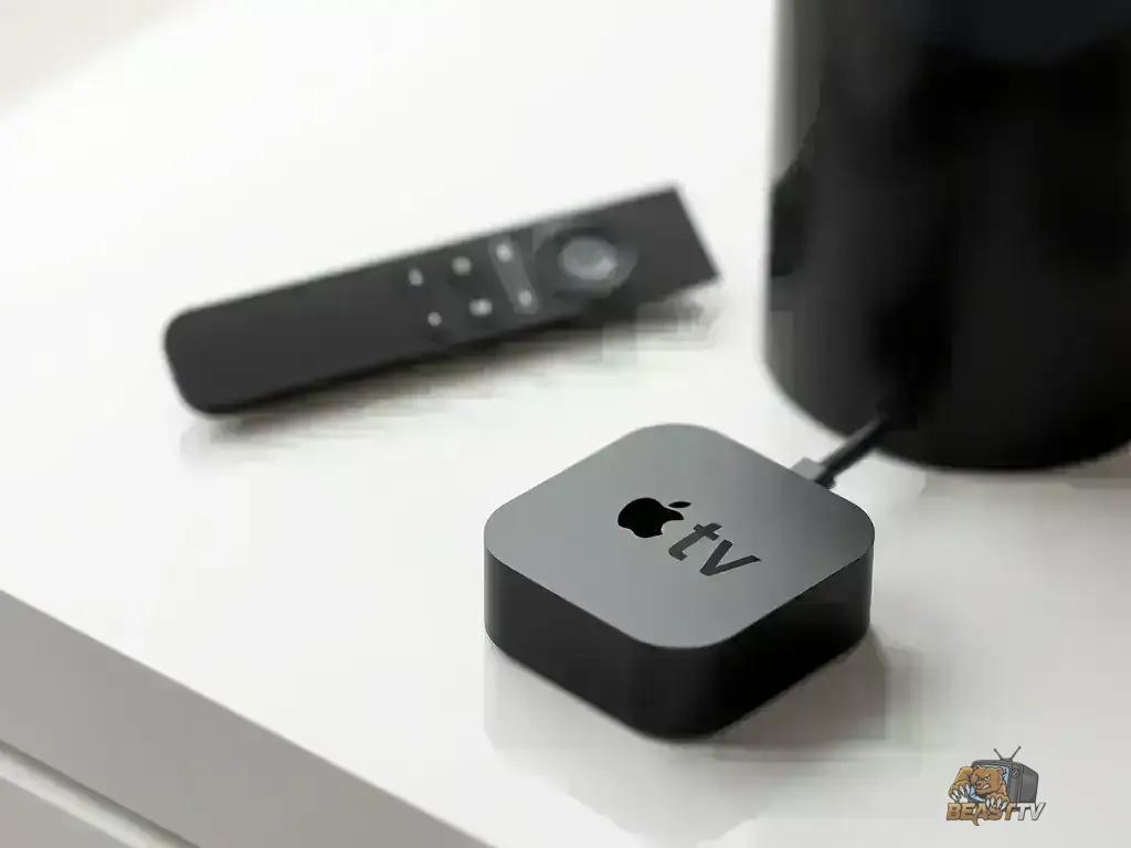 Apple TV 4K device with Siri remote