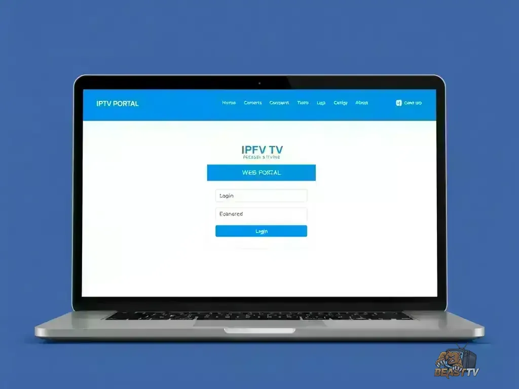 Beast TV web portal login interface